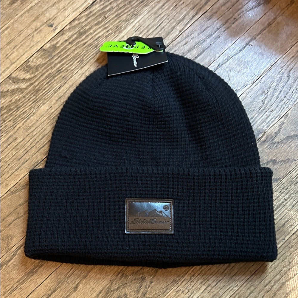 Eddie Bauer Classic Black Knit Beanie